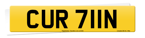 Registration number CUR 711N